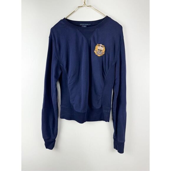 Ralph Lauren Women's Crew Neck Pullover Sweatshirt Blue Size Small - Picture 1 of 5